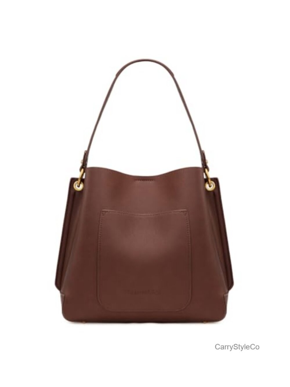 Medium Hobo Shoulder Bag PU Leather 3 Compartment Crossbody Purse - Picture 6 of 6